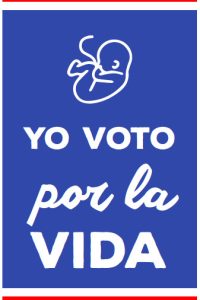 OTR-11 Sticker _Yo voto por la vida_